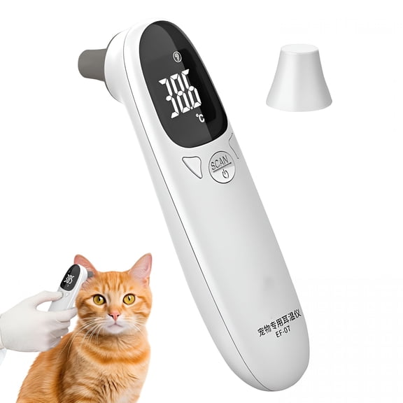 XIRQI Animal Thermometers - Double Mode Design Veterinary Thermometers,Accurate Puppy Fever Detection Device | Flexible Temperature Options Pet Supplies for Dogs,Clear Led Display,for Cats,Cows