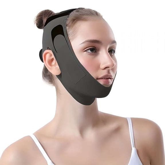 XIRQI Anti Snoring Chin Strap Adjustable,High Elasticity Traceless Chin Strap for Sleeping,Anti-Snoring Device Breathable and Durable for Adult (L)