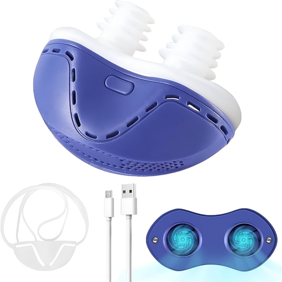 XIRQI Anti Snoring Device,Mini Sleep Apnea Devices,Variable Anti Snoring Aid,Upgraded Stop Snoring Solution,Suitable for All Nose Shapes,Blue