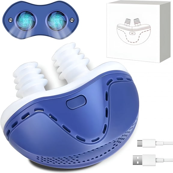 XIRQI Anti Snoring Devices,Double Vortex Snoring Solution,Effective Snoring Prevention,Mini Stop Snoring Devices,Adjustable Wind Speed,Suitable for All Nose Shapes And Both Men And Women