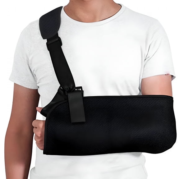 XIRQI Arm Sling Shoulder Immobilizer for Women And Men,Fit Left Arm-Rotator Cuff Support Brace-Medical Sling for Shoulder,Clavicle,Elbow Injury,Comfortable Arm Supports Sling for Shoulder Injury