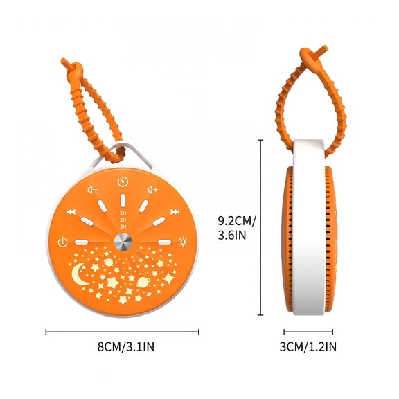 XIRQI Baby Sleep Aid Pacifier with White Noise Machine, Led Night Light, And Projector Baby Sound Machine for Sleeping