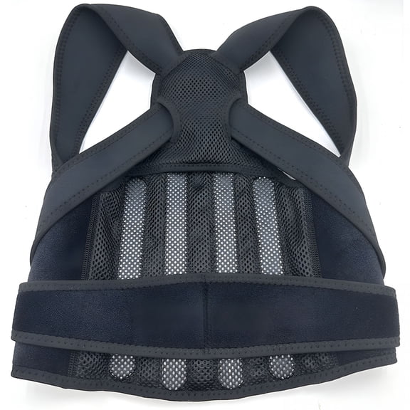 XIRQI Back Brace Posture Corrector for Men & Women,Full Back Support with Adjustable Shoulder Straightener & Waist Support Straps,Breathable Back Brace for Office Work,Long Sitting