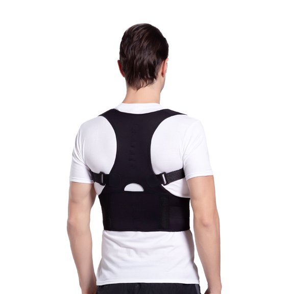 XIRQI Back Brace Provides Dual Support Sciatica Pain Relief Devices Breathable Material Comfortable Elasticity Lumbar Support Pillow,Black L