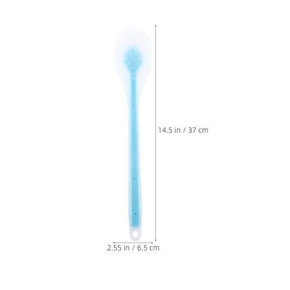 XIRQI Back Lotion Applicator for Self Tanner and Moisturizer, Extended Reach Handle for Even Streak-Free Application, Multifunctional Body Cream Brush for Women Elderly and Limited Mobility, Sky Blue