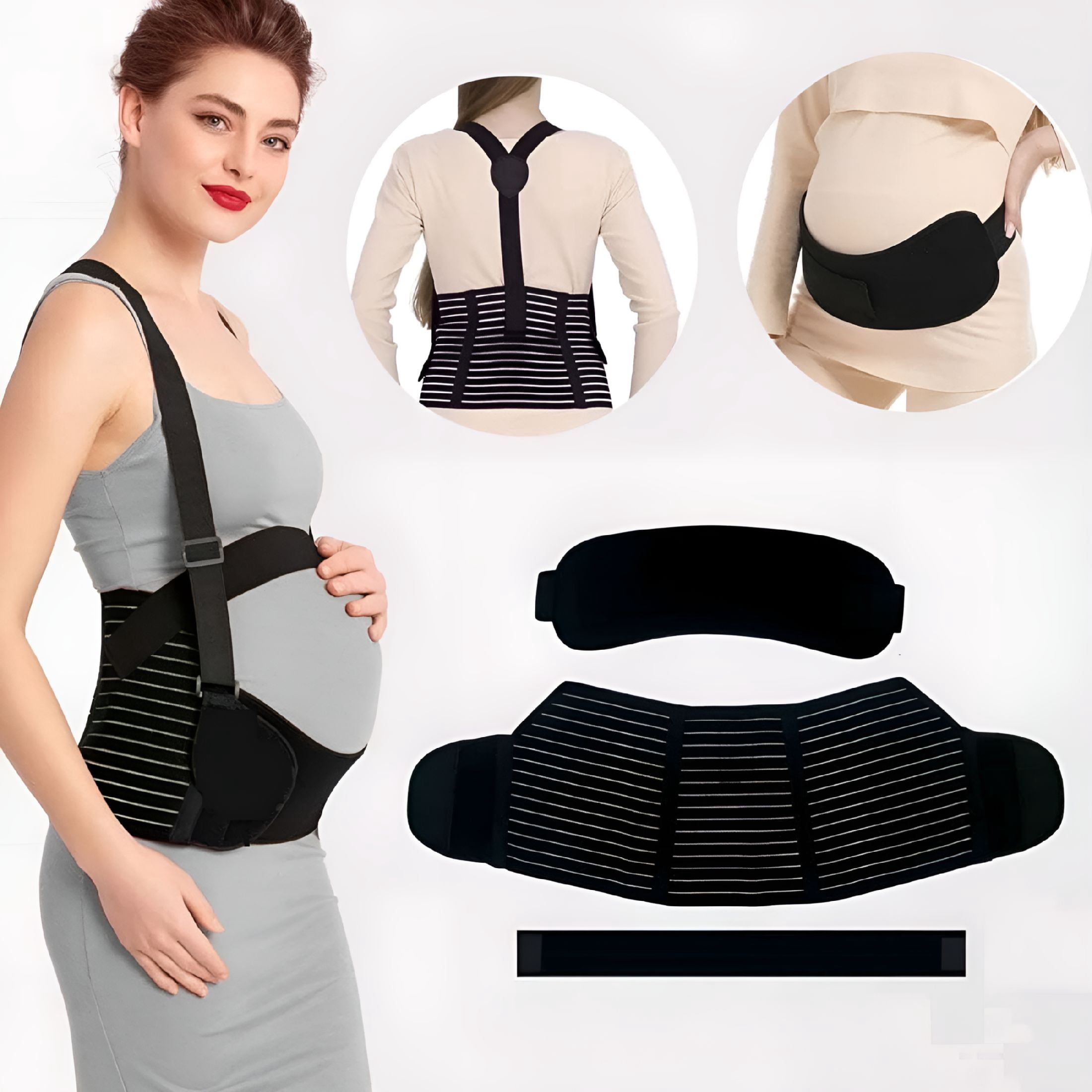 Belly Bands For Pregnant Women, Maternity Belt Pregnancy Support, Breathable Abdominal Back Support Binder, Multiple Sizes For All Stages of Pregnancy