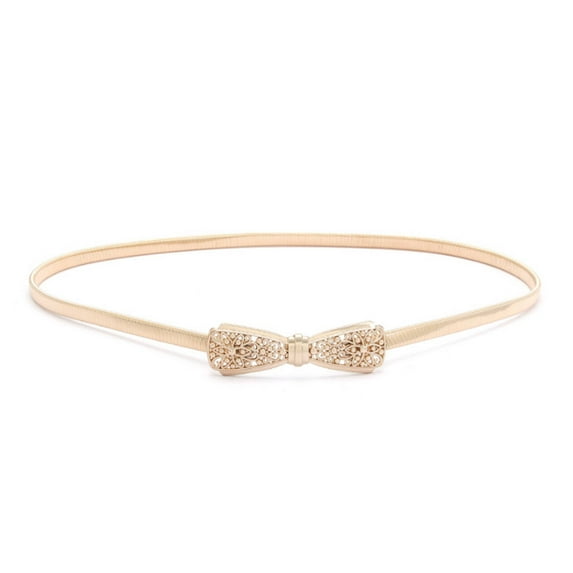XIRQI Belts for Women Fashion Trend Gold Belt Zinc Alloy Buckle Waist Belt,Style4