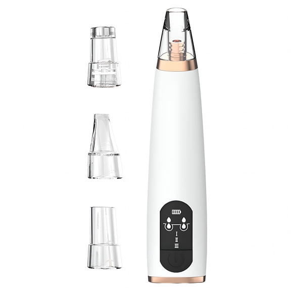 XIRQI Blackhead Remover Pore Vacuum-Rechargeable Electric Extractor with Led Screen,6 Suction Probes&3 Modes for Deep Face Pore Cleaning