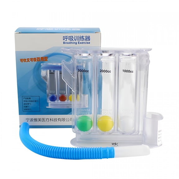 XIRQI Breath Exerciser for Lungs Lung Capacity Exerciser Respiratory Muscle Trainer Breath Training Device for Running Home Fitness Lung Exerciser Device