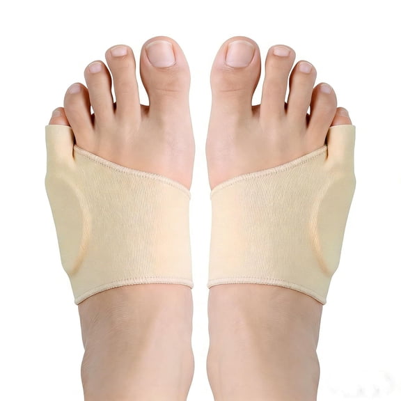 XIRQI Bunion Corrector Sleeve Set,Pinky Toe Separator Pads for Women Men,Soft Fabric Foot Brace Relief from Overlapping Toes Pain(M)