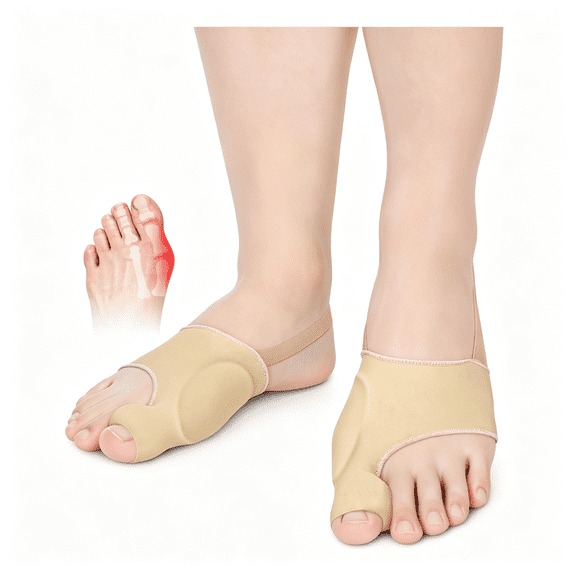XIRQI Bunion Corrector,Toe Straightener & Toe Separator Socks,Size S | Bunion Pads Gel Cushion Pads,Bunion Relief,Comfortable Breathable,Hallux Valgus for Day/Night,1Pair