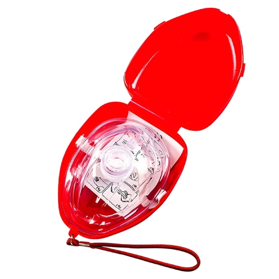 XIRQI CPR Respiratory Mask, One-Way Valve Reusable CPR Mask