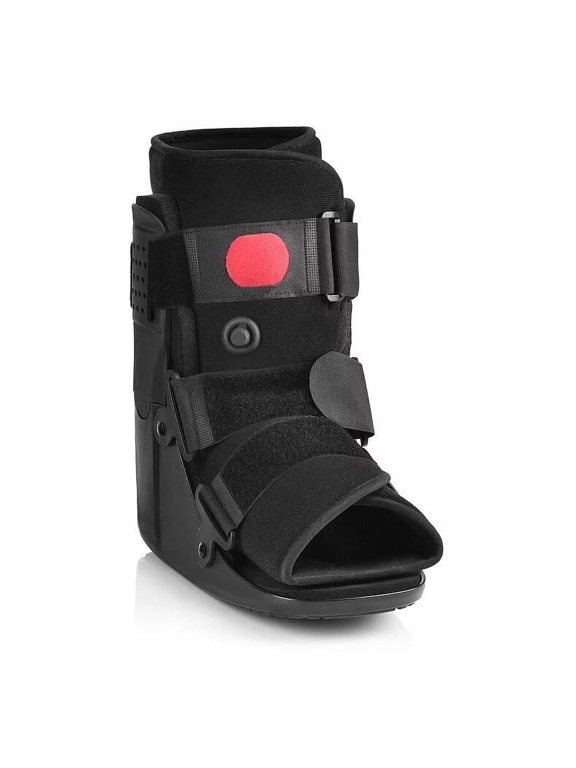 Cam Walker Air Boot Brace for Broken Foot and Ankle Injuries, Men and Women, Walking Boot Black, Small