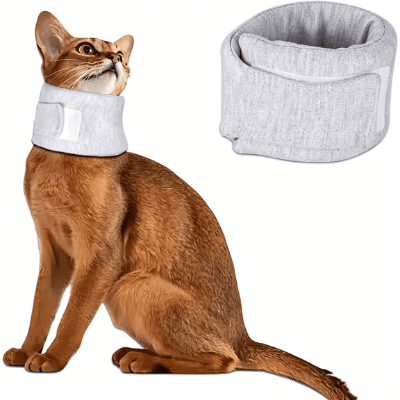 XIRQI Cat Cone Collar for Pet with Spinal Ivdd Issues After Surgery Recovery, Adjustable Cat Neck Brace Elizabethan Collar, Neck Cervical Cone to Stop Licking for Small Medium Dog Puppy Kitten