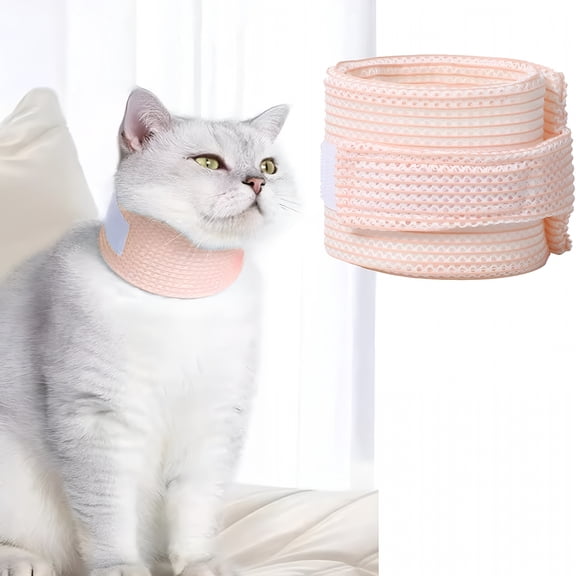 XIRQI Cat Neck Brace Cover - Breathable; Adjustable Elizabethan Collar for Post-Surgery Recovery Anti-Scratch Anti-Lick Protection, Cervical Cone for Small Medium Large Dogs Puppies Kittens