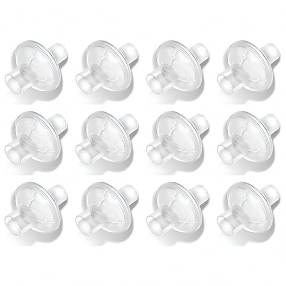 XIRQI Cpap Inline Filter for Bipap Cpap Machines,Standard Tubing Outlet 22 Mm Machine Outlet 25 Mm,12 Packs