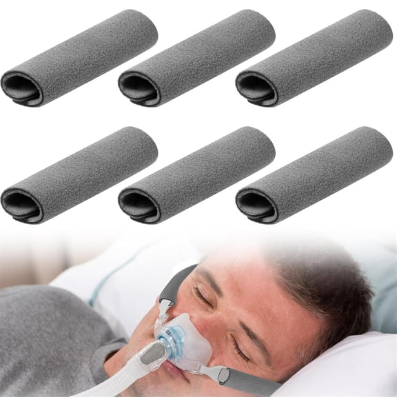 XIRQI Cpap Strap Covers 6 Pack Cpap Mask Cover Universal Cpap Strap Cushions Cpap Strap Comfort Pad Cpap Headgear Pads Compatible with Full Cpap Mask for Reducing Red Marks