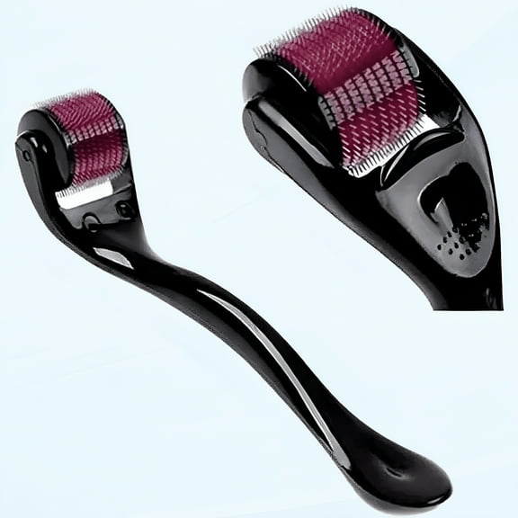 XIRQI Derma Roller, Beard Roller, Derma Roller Hair Growth Men, Derma Roller 1.0mm, Derma Roller for Beard Growth, Derma Roller for Hair, 540 Roller for Skin Anti-Aging Mark Treatment (1.0mm)