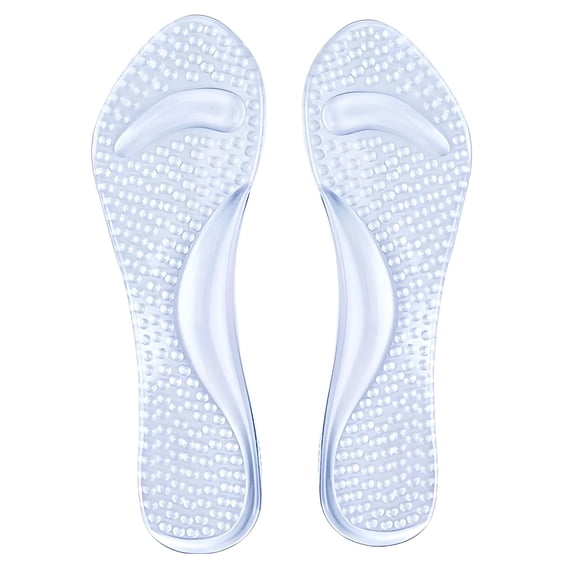 XIRQI 2026 New Silicone Gel Orthopedic Insoles Women High Heel Shoes Flat Foot Arch Support Pads Shoe Inserts Transparent Massage Insole for Women