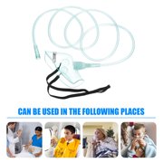 XIRQI 2026 New Disposable Oxygen Mask for Daily Use Blue Silicone Adult Mask with Lightweight Strap 2 Pcs for Home,Hospital,Travel,Emergency,First Aid
