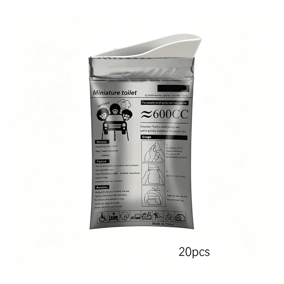 XIRQI Disposable Urine Bags,8/12/20/50Pcs Camping Pee Bags for Men Women,Disposable Urinals Vomit Bags for Travel Urinal Toilet Traffic Jam Emergency Portable Toilet for Kids,Patient