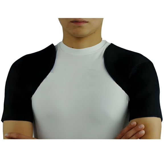 XIRQI Double Shoulder Brace Rotator Cuff Support Injury Dislocate Compression Strap