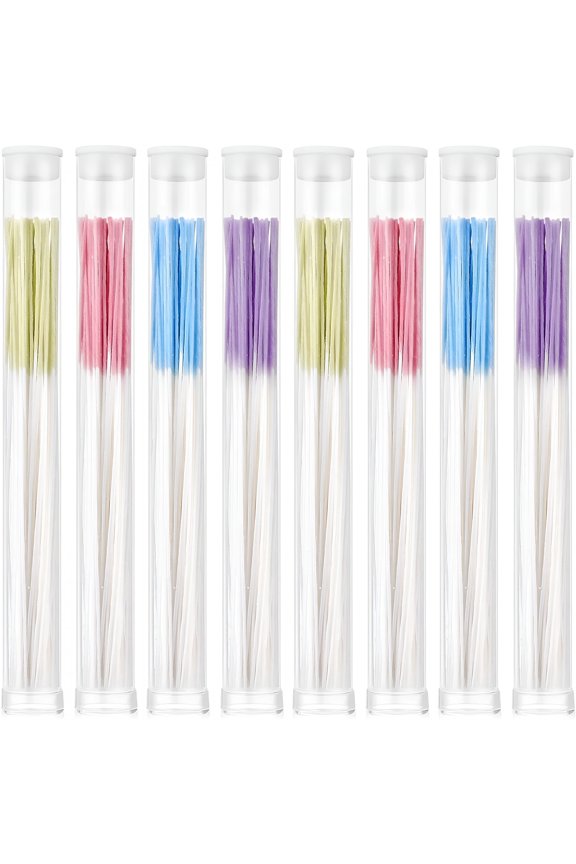 Ear Cleaner 8 Tubes Ear Hole Floss Earrings Hole Cleaner Disposable Piercing Aftercare Cleaner Earrings Piercing Cleaning Line Ear Piercing Care Cleaning Tool