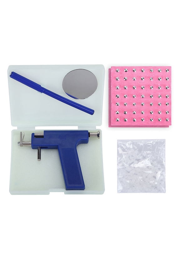 Ear Piercing Kit Tool Set, Earring Piercings Gun Tools Set, Ears Nose Navel Lip Piercer Machine Studs, Stainless Steel Body Hole Piercing Guns Stud Earrings For Salon Home Piercings Kits