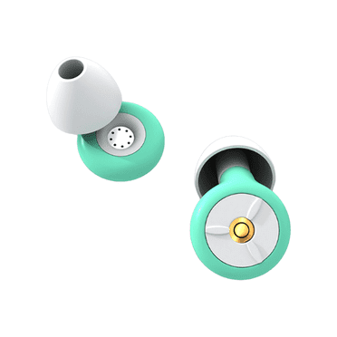 XIRQI Ear Plugs,Multi Layer Noise Blocking Ear Plugs for Sleeping Noise Cancelling,Ergonomic Fit Sleep Earbuds,White Green White