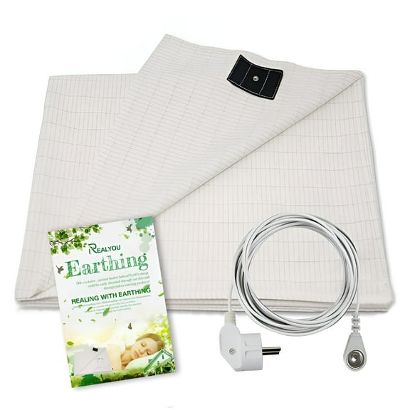XIRQI Earthing Grounding Sheet Shield Anti Radiation Conductive Fabric Bed Mat (68CMx132CM)