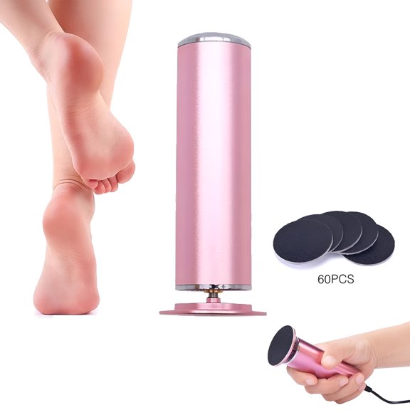 XIRQI Electric Foot Callus Remover,Pain-Free Electric Callus Remover with 60pcs Sanding Discs,Professional Adjustable Speed Electric Foot File Pedicure Tool for Dead Dry Crack Calluses