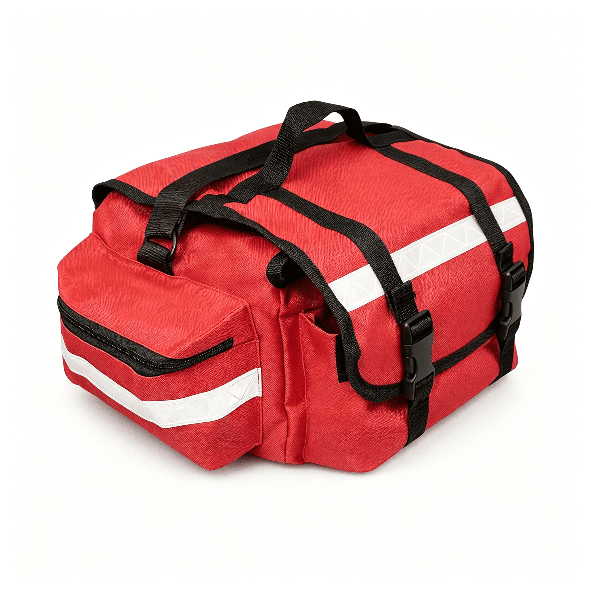 XIRQI Empty First Aid Bag Red 17 X 9 X 7,Professional Emt Bag and Medic ...
