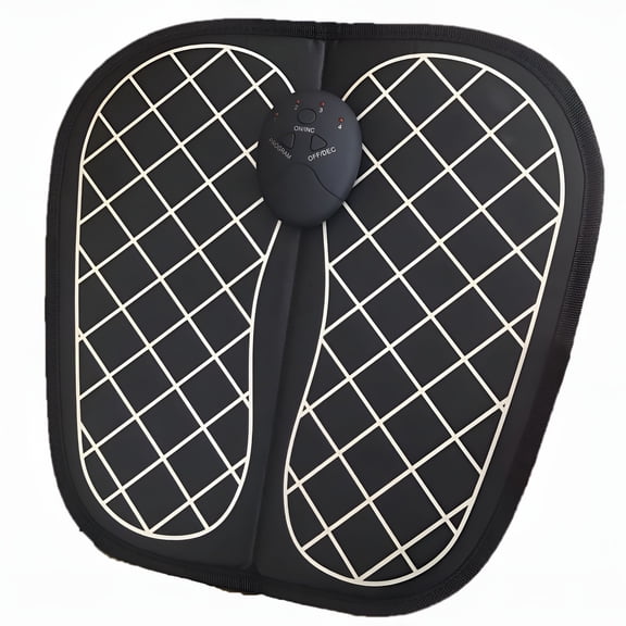 XIRQI Ems Foot Massager,Portable Electric Foot Massage Mat,Adjustable 6 Vibration Modes 10 Frequency Feet Muscle Massage Machine for Blood Circulation Improvement,Pain Relief
