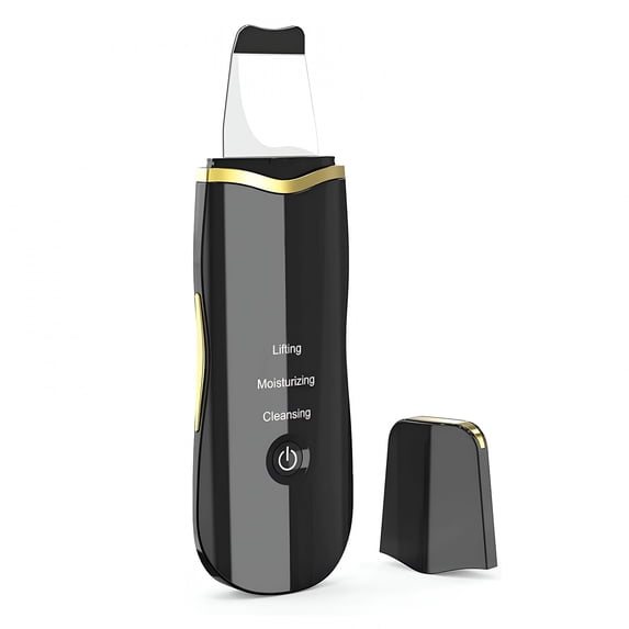 XIRQI Face Skin Scrubber, IPX5 Waterproof Skin Spatula Blackhead Remover Pore Cleaner Face Scraper Beauty Device