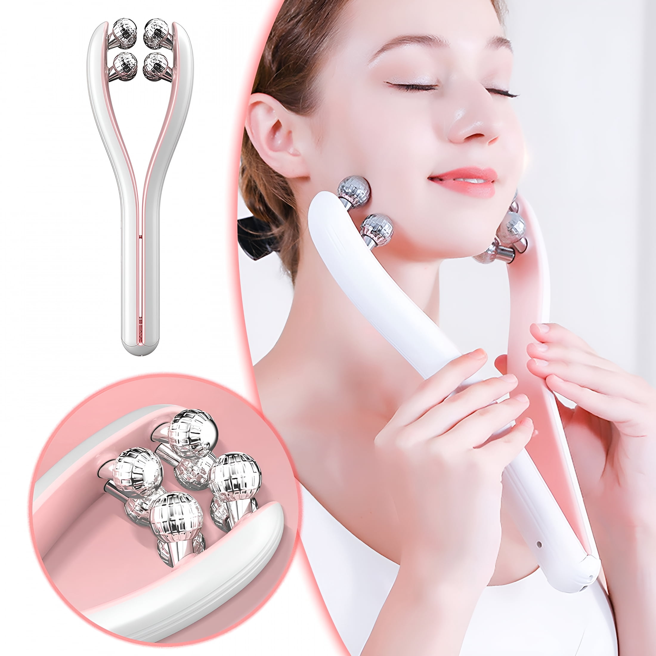 XIRQI Facial Massager Face and Neck Shaper Slimmer Device Skin Care Lymphatic Drainage Double Chin Reducer Rechargeable Massager Claw for Home Travel Use