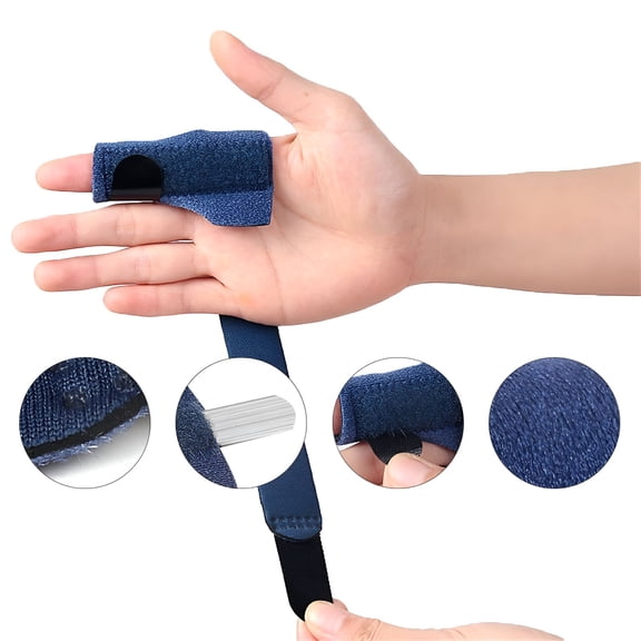 XIRQI Finger Brace for Right Hand Index,Middle,Ring,Pinky Trigger Finger Splints for Arthritis Pain,Tendon Injury,Broken Mallet Finger Stabilizer Supports for Dislocated Immobilization