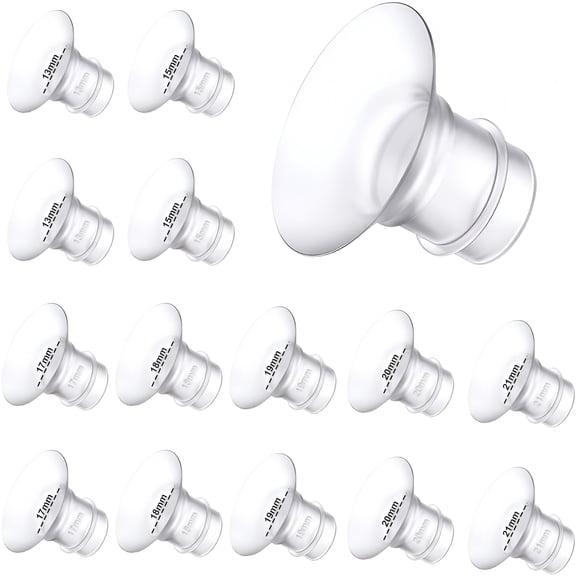 XIRQI Flange Insert 13/15/17/18/19/20/21Mm 14Pcs, Compatible with 24Mm Shields/Flanges, Reduce 24Mm Tunnel Down to Other Size