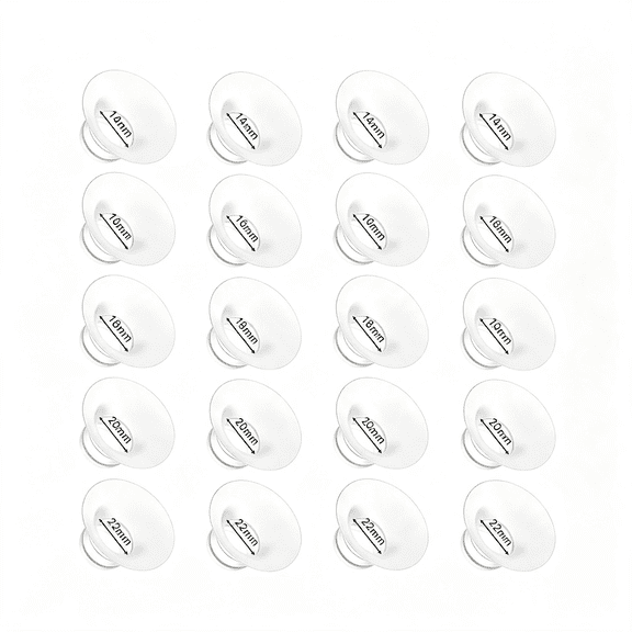 XIRQI Flange Insert 14/16/18/20/22Mm for Momcozy M9 M6 M5 V1 Pro V2 Pro S12 Pro S9 Pro, Compatible with Medela/Elvie Willow Go Lansinoh Breast Pump, 10Pcs