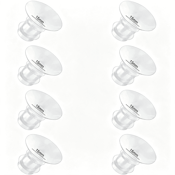 XIRQI Flange Inserts 15Mm 8Pc Compatible with S12 Pro/S9 Pro/S9/S10/S12/Medela/Tsrete Bellababy Etc 24Mm Wearable Breast Pump, Reduce 24Mm Tunnel Down to Correct Size