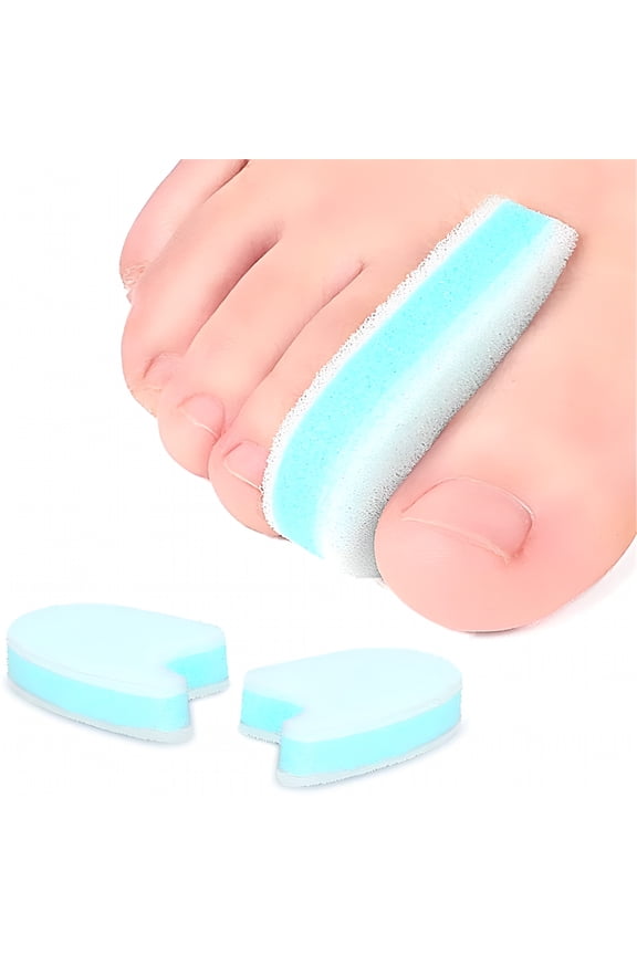 Foam Toe Separators for Overlapping Toes - 3 Layer Foam Toe Spacers - Prevent Friction and Release Pressure - Bunion Corrector (1/2" Thick) - 8 Pcs