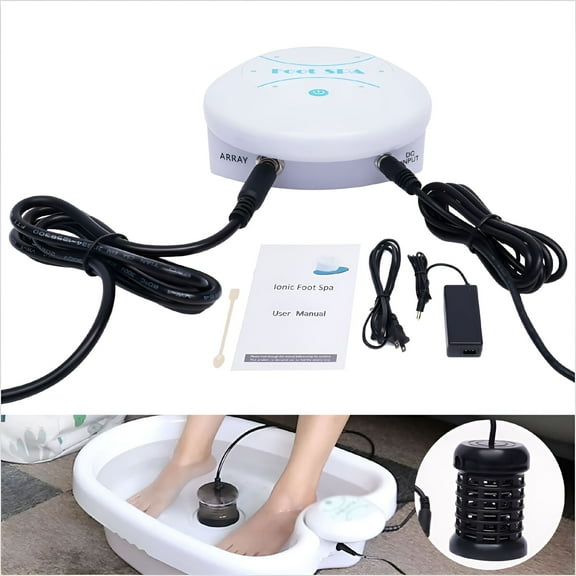 XIRQI Foot Bath Ionic Detox Spa Portable Salon Ion Aqua Foot Bath Beauty Kit