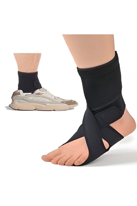 Foot Drop Brace for Walking with Shoes,Drop Foot Brace Soft Night Splint for Sleeping,Adjustable Foot Support (Left)