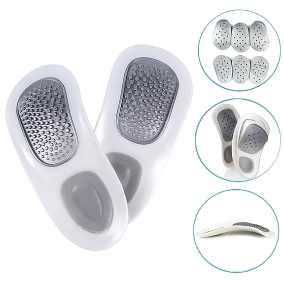 XIRQI Foot Orthotics Plantar Fasciitis Arch Support Insoles, Relieve Foot Back Hip Leg Knee Pain, Improve Balance Alignment