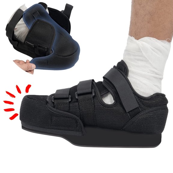 XIRQI Forefoot Off-Loading Post Op Shoe Closed Toe Medical Walking Boot for Broken Toe Orthopedic Foot Brace for Post Bunion Hammertoe Surgery Brace,Forefoot Off-Loading Medical Boot for Foot
