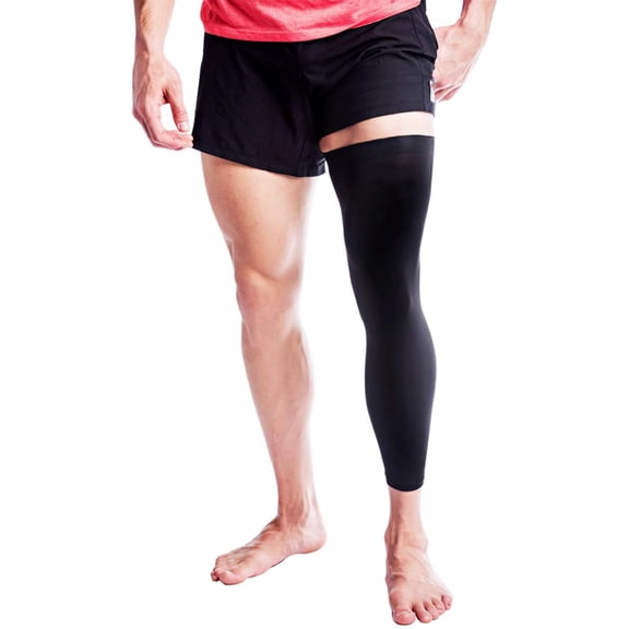 XIRQI Full Leg Compression Sleeve-Ultimate Copper Infused, Support for Knee, Thigh, Calf, Arthritis, Running and Basketball. Single Leg Pant for Men&Women (Medium)