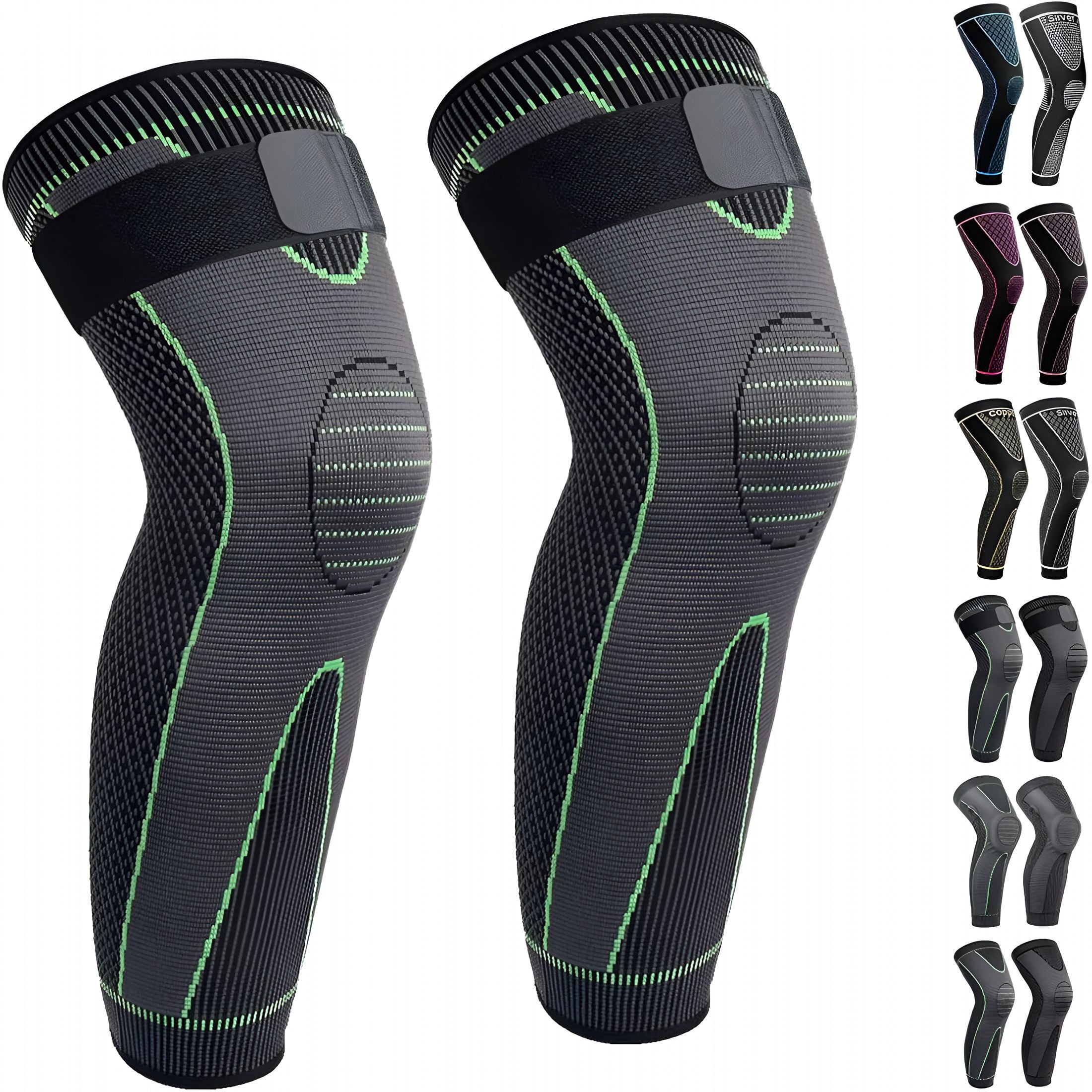 XIRQI Full Leg Sleeves Long Compression Leg Sleeve Knee Sleeves Protect Leg for Men and Women Basketball,Arthritis,Cycling Sport