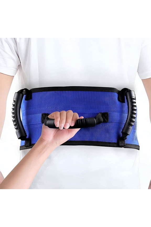 Gait Belts for Seniors Transfer Belt with 5 Handles with Release Metal Buckle for Seniors,Handicap,Patient Care,56'' Long Holds Up 500 LBS Great for Lift Walking and Standing Belt