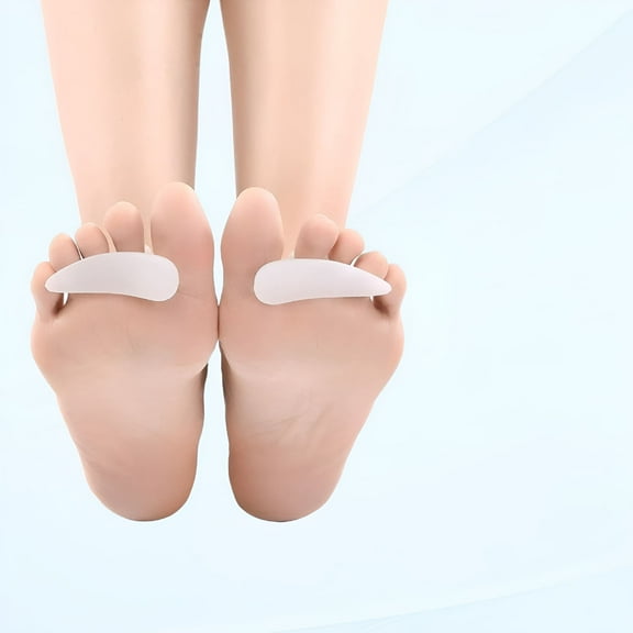XIRQI Gel Hammer Toe Crest Pads,Right/Left Hammertoe Gel Support Pads,Smoother and Corrector for Curly,Arched,Crooked,Overlapping,Clumped Toes and Mallet Toes Curl Relief (1 Pair)