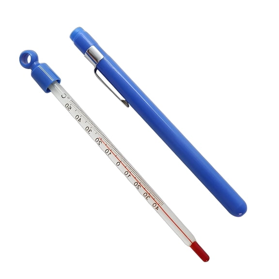 XIRQI Glass Tube Thermometer for Adults Precise Temperature Measurement for Kitchen Food Wine Fridge Home Clinic