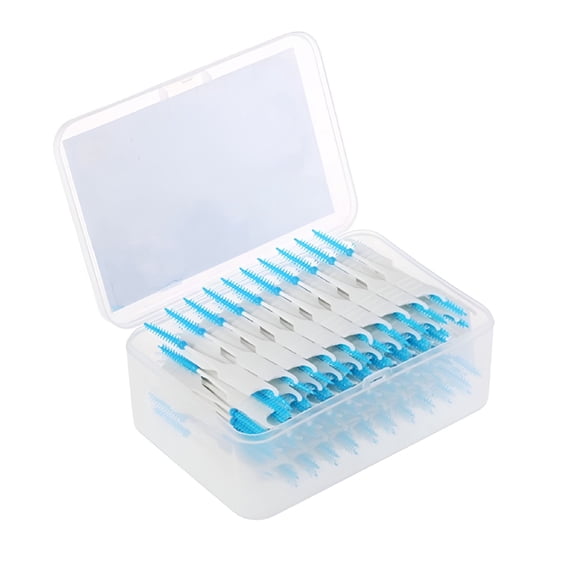 XIRQI Gum Hygienicer Toothpick Floss Sticks Braces Toothbrush Disposable Plastic Individual Picks Hygienicing 200 Pcs